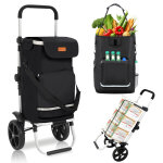 Sekey chariot de courses 3 - en - 1 pliable en aluminium ? sac imperm�able avec compartiment isotherme ...