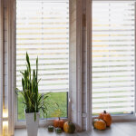 Store enrouleur zbr jour nuit 40 x 130 cm blanc installation sans perage occultants protection solaire ...
