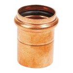 Finish - manchon droit � joint torique - cuivre - diam�tre 32mm - femelle / femelle