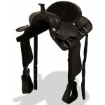 Vidaxl - selle, bridon et col de poitrine cuir vritable 17 po noir