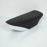 Selle si�ge biplace noir / blanc mobylette cyclomoteur pour