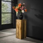 Sellette en bois de teck recycl forme carre 85 cm