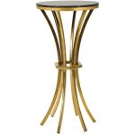 Sellette en m�tal et verre shanty 40 x 81 cm 40 x 81 cm