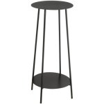 Sellette ronde 30x30x70 cm en mtal noir - metti