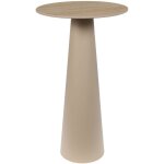 Sellette ronde en cramique et pied central beige d40 - camille