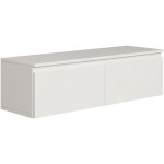 Selsey - bemmi - meuble tv 2 portes - suspendu - 100 cm - blanc