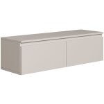 Selsey - bemmi - meuble tv 2 portes - suspendu - 100 cm - greige