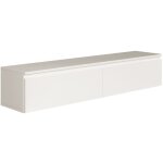 Selsey - bemmi - meuble tv 2 portes - suspendu - 150 cm - blanc