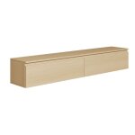 Selsey - bemmi - meuble tv 2 portes - suspendu - 175 cm - chne de lindberg