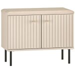 Selsey caletto - meuble � chaussures avec lamelles 68 cm - beige