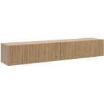 Selsey - nolie - meuble tv - suspendu - 175 cm - couleur de bois chêne huilé Selsey - nolie - meuble tv - suspendu - 175 cm - couleur de bois chêne huilé