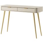 Selsey oval - coiffeuse avec tiroirs - 112 cm - beige