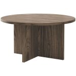 Selsey - ovo - table basse ronde - 76x76 - noyer wisconsin