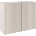 Selsey sunds ? buffet avec fa�ades � lamelles rainur�es, 2 portes, beige cachemire, 100 cm