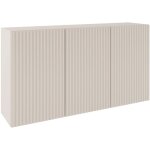 Selsey sunds ? buffet avec fa�ades � lamelles rainur�es, 3 portes, beige cachemire, 150 cm