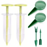 Semoir  plantes, 10 x 3cm distributeur de graines set, semoir planteur jardin, mini semoir semences, ...