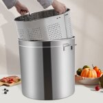 100l marmite universelle marmite  soupe avec couvercle acier inoxydable 49, 5p x 49, 5b x 50h