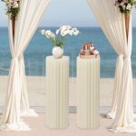2 colonnes de 100 cm de haut, support en carton pliable, présentoir cylindrique en carton pour fleurs, ... 2 colonnes de 100 cm de haut, support en carton pliable, présentoir cylindrique en carton pour fleurs, ...