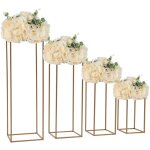 Senderpick - lot de 4 supports de fleurs dorés, support rectangulaire avec petit marteau, supports de ... Senderpick - lot de 4 supports de fleurs dorés, support rectangulaire avec petit marteau, supports de ...