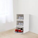 Bo�te � chaussures transparente rangement pour chaussures tiroir empilable 3 pi�ces