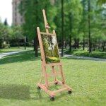 Chevalet de terrain chevalet en bois avec accessoires peinture � l'huile peinture acrylique toile