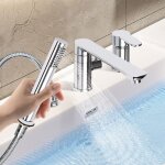Combin 3 trous monocommande mitigeur de bain mitigeur de baignoire chrom