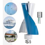Eolienne à axe vertical 2 pales 500w, éolienne verticale avec contrôleur 12v Eolienne à axe vertical 2 pales 500w, éolienne verticale avec contrôleur 12v