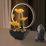Fontaine de table 22 x 13 x 28 cm fontaine d'intrieur clairage led dcoratif fontaine de table avec ...