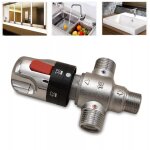 Mitigeur thermostatique pour robinetterie de douche salle de bain lavabo baignoire 3 voies 20 - 55c