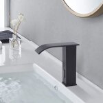 Senderpick - noir capteur infrarouge robinet de lavabo salle de bain mitigeur monocommandé Senderpick - noir capteur infrarouge robinet de lavabo salle de bain mitigeur monocommandé