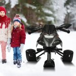 Noir luge bobsleigh twister avec direction frein luge enfant Noir luge bobsleigh twister avec direction frein luge enfant