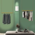 Pr�sentoir � v�tements 90cm cha�ne ajustable pr�sentoir suspendu etag�re en m�tal boutique