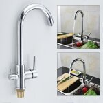 Senderpick - robinet de cuisine 3 voies robinet d'eau filtre robinet d'vier avec osmoseur