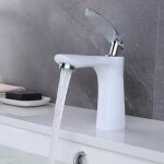 Senderpick - robinet de lavabo mitigeur de lavabo mitigeur monocommande salle de bain blanc