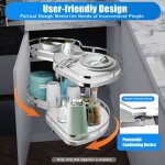 Soucoupe volante d'angle blanche ouverte � droite organisateur d'angle coulissant panier de rangement ...