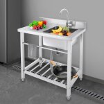 Senderpick - vier de cuisine �vier de cuisine simple �vier de restaurant commercial en acier inoxydable ...