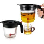 Separateur de graisse 1pcs avec filtre et s�parateur de graisse grise de lib�ration de 1000ml