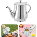 S�parateur de graisse m�tallique s�parateur d'huile de cuisson en acier inoxydable argent s�parateur ...