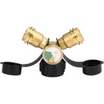 Séparateur de propane double voie, adaptateur y en laiton Étanche pour bouteilles de gaz, robinet d'arrêt ... Séparateur de propane double voie, adaptateur y en laiton Étanche pour bouteilles de gaz, robinet d'arrêt ...