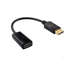 1pc adaptateur displayport vers hdmi, convertisseur dp (display port) mle vers hdmi femelle avec audio ...