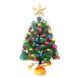 Serbia - 1pc multicolore mini sapin de noel artificiel, mini arbre de nol avec guirlandes lumineuses ...