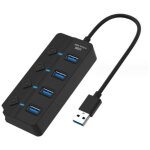 Serbia - 1pc noir 4 ports hub usb 3. 0, 4 ports usb 3. 0 5gbps adaptateur hub voyants de commutateurs ... Serbia - 1pc noir 4 ports hub usb 3. 0, 4 ports usb 3. 0 5gbps adaptateur hub voyants de commutateurs ...