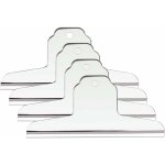 4 pices (14, 5 cm) pinces extra larges, pinces  papier en acier inoxydable argent pour planche  dessin, ...