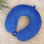 Bleu, coussin de cou en mousse à mémoire, coussin de cou de voiture en forme de u coussin de cou commercial ... Bleu, coussin de cou en mousse à mémoire, coussin de cou de voiture en forme de u coussin de cou commercial ...