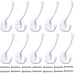 Serbia - crochets muraux pour manteaux - cintres robustes (lot de 10), crochets muraux de qualit suprieure, ...