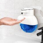 Serbia - distributeur de savon (blanc) sans contact, distributeur de lavage des mains en mousse de 400 ...
