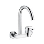 Mitigeur de cuisine cuivre fin cuisine mural chaud et froid robinet double trou mnage vier lavabo balcon ...