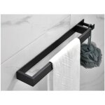 Serbia - porte - serviettes sans perçage noir mat - porte - serviettes en bande inox 304 - avec crochet ... Serbia - porte - serviettes sans perçage noir mat - porte - serviettes en bande inox 304 - avec crochet ...