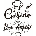 Serbia - stickers muraux autocollant texte franaise cuisine et bon appetit citation restaurant salle ...