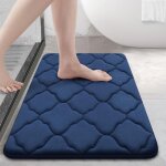 Tapis de bain antidérapant, mousse à mémoire de forme douce, tapis de bain absorbant, lavable en machine ... Tapis de bain antidérapant, mousse à mémoire de forme douce, tapis de bain absorbant, lavable en machine ...